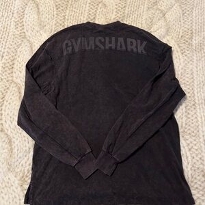 Gymshark womens Charcoal Long Sleeve Tee
